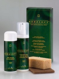 Coffret d'entretien pour canap&eacute; en cuir Nubuck