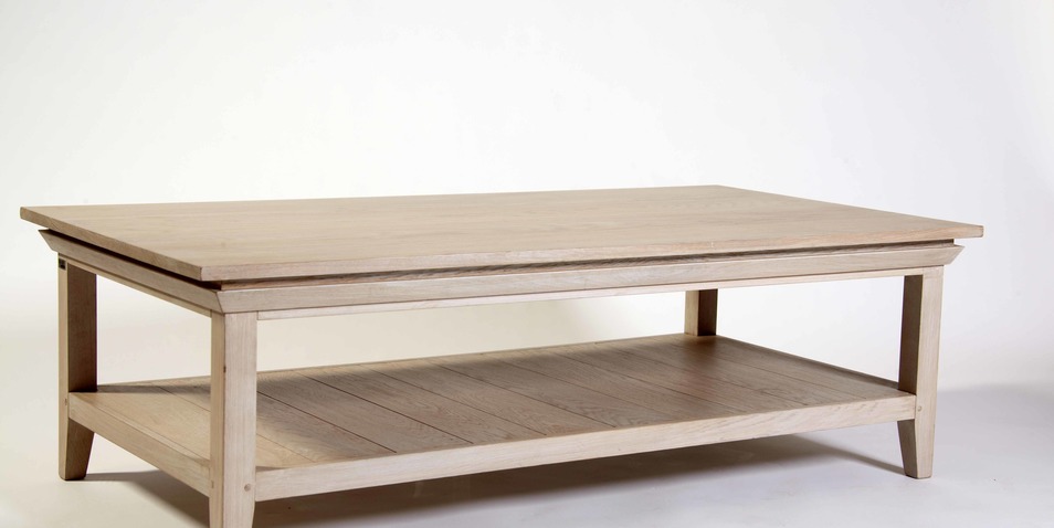 TABLE SALON LINEA RECT BOIS