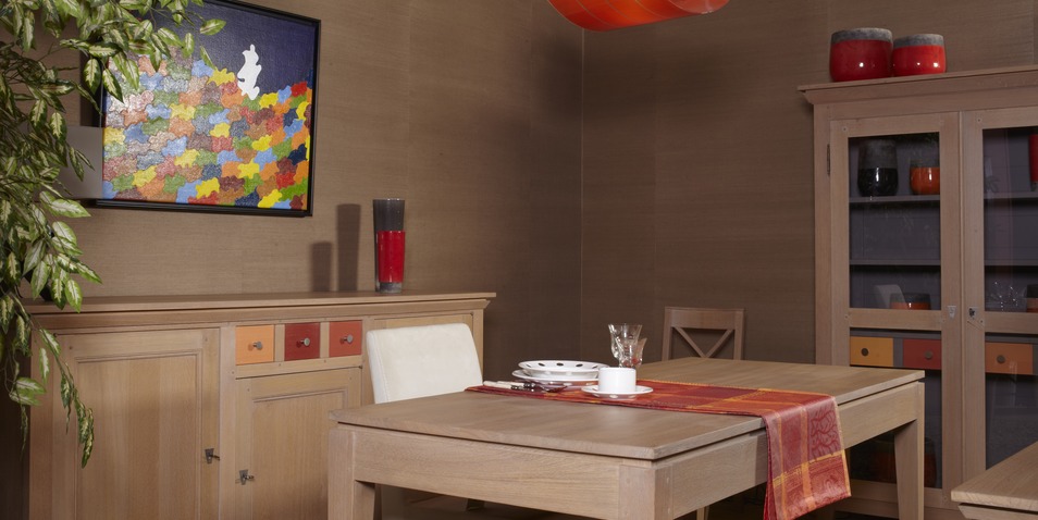 salle à manger linéa avec table en chêne
